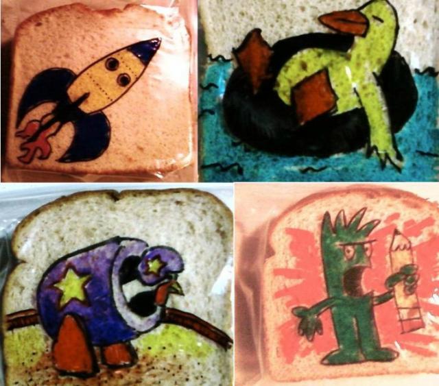 Pai desenha mais de mil figuras em lanches para estimular alimentação dos filhos