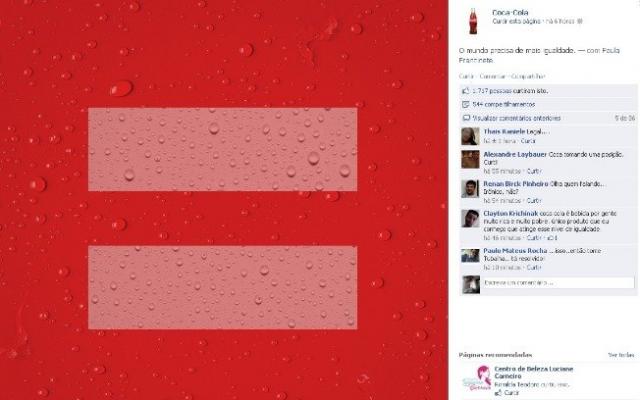 Coca-Cola entra na campanha pelo casamento igualitário