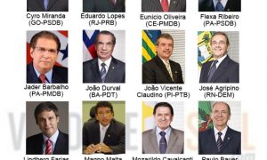 Senadores que votaram contra e a favor do PLC 122