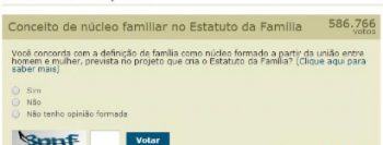 Participe: vote na enquete a favor da família promovida pela Câmara  ->