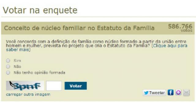 Participe: vote na enquete a favor da família promovida pela Câmara  ->