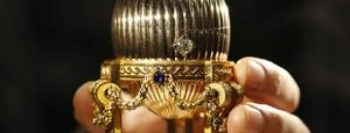 Salvo da sucata, ovo Fabergé de US$ 33 milhões é exposto