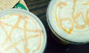 Nos EUA, cliente da Starbucks recebe cafés com símbolos satânicos