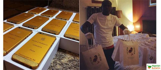 Convidados ganham iphone de ouro em casamento da filha do presidente da Nigéria