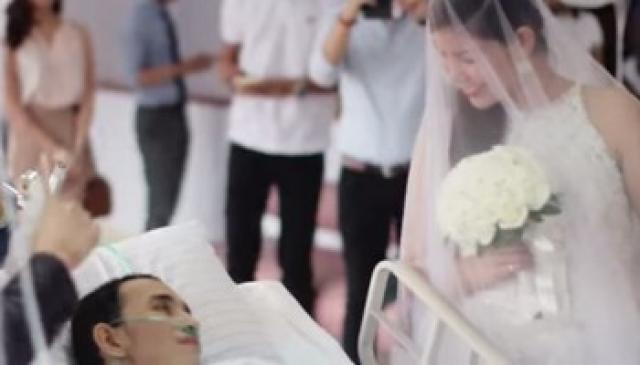 Noivo em estágio terminal morre 10 horas após casamento – seu último desejo