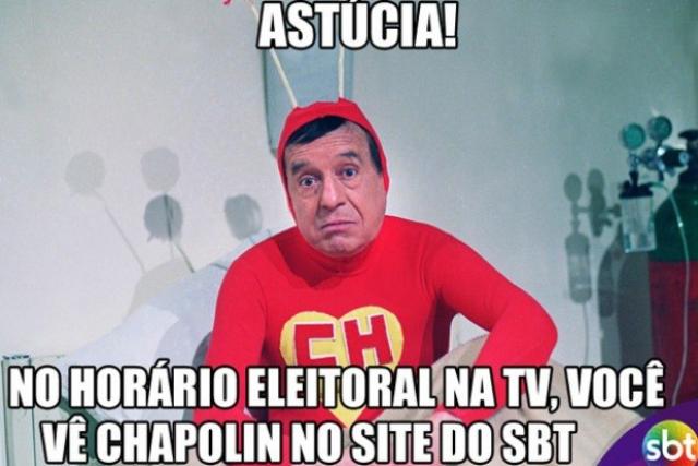 SBT exibe Chapolin no horário político