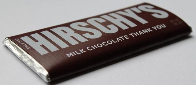 Ilustrador distribui currículos em forma de barra de chocolate
