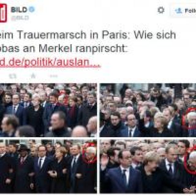 Jornal BILD da Alemanha fraglou Abbas se mostrando ao Mundo