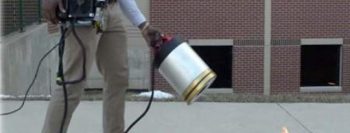 Extintor apaga incêndio com som: sem água