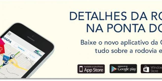 Novo aplicativo Concer facilita acesso às condições de trânsito na BR-040