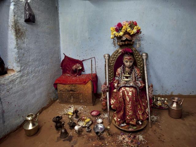 Meninas são consideradas deusas no Nepal