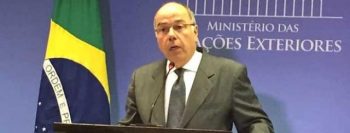 Ministro das Relações Exteriores, Mauro Vieira, em entrevista no Palácio do Itamaraty