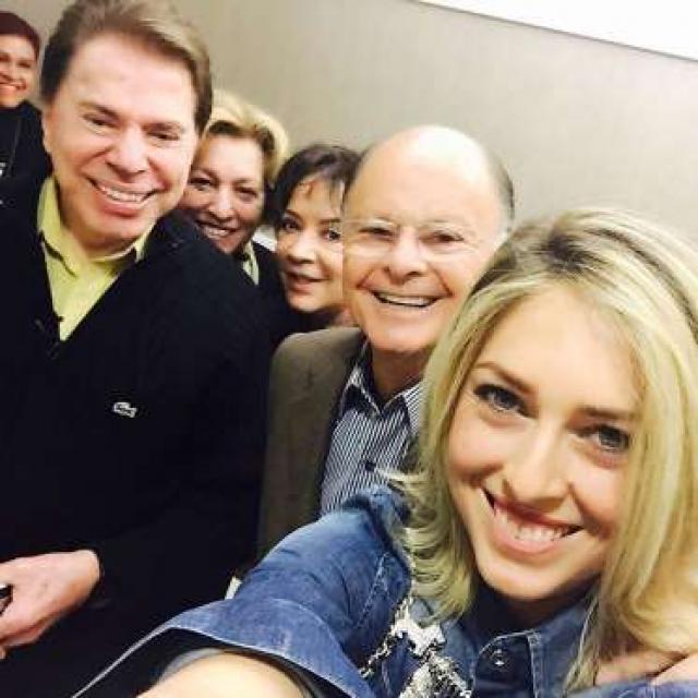 Silvio Santos e a mulher se encontram com Edir Macedo no Templo de Salomão