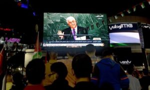 Líder palestino diz que não reconhecerá acordos com Israel e pede proteção à ONU Líder palestino diz que não reconhecerá acordos com Israel e pede proteção à ONU