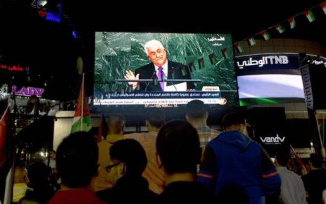 Líder palestino diz que não reconhecerá acordos com Israel e pede proteção à ONU