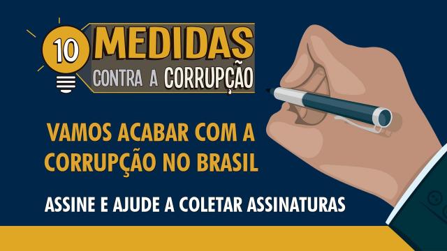 Apoie as 10 medidas