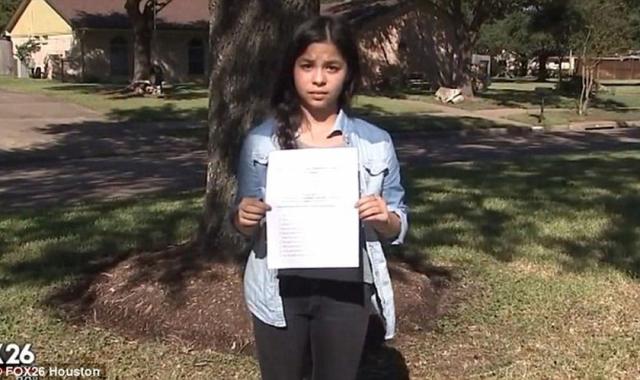 Menina de 12 anos no Texas desafia professora e chama a atenção do mundo devido sua fé