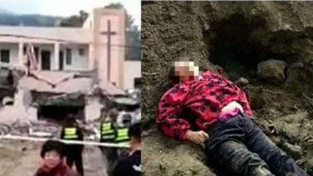 Mulher tenta impedir demolição de igreja e é enterrada viva, na China