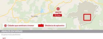 Minas Gerais teve 11 terremotos em abril