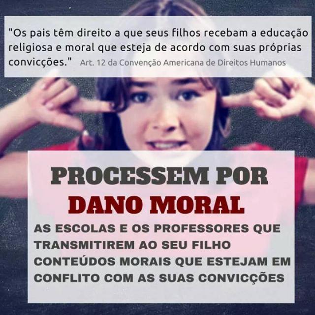 Família poderá processar escola e professor pelo ensino da ideologia de gênero: modelo de notificaçã