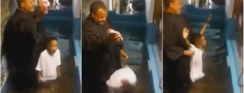 Menino de 6 anos fica ansioso em batismo, se joga na água e vídeo viraliza
