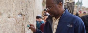 “Cristãos deveriam se sentir ofendidos pela decisão da ONU sobre Israel”, diz Ben Carson