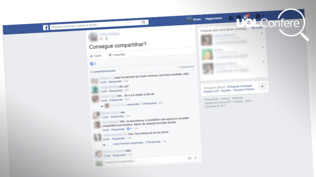 Facebook mudou a forma de compartilhar suas publicações? Entenda