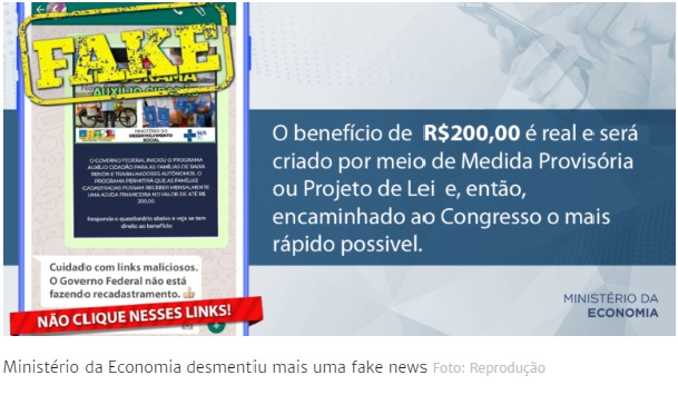 Recadastramento do governo pelo WhatsApp é fake