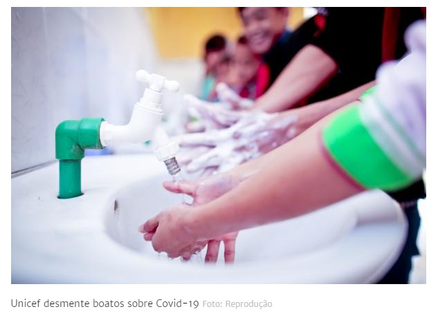 Unicef denuncia fake news divulgadas sobre a Covid-19