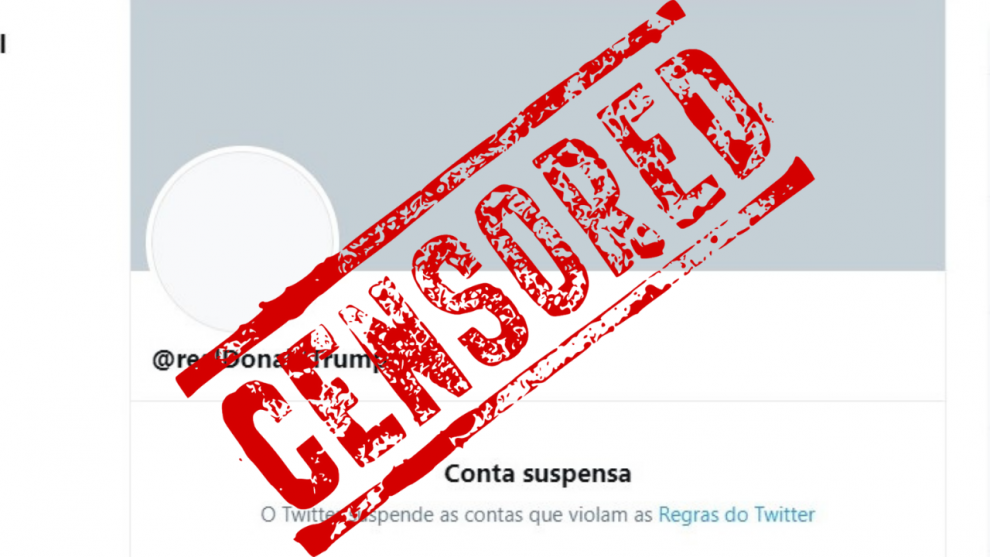 URGENTE: Twitter suspende conta de Donald Trump