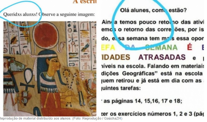 Escola vira alvo de reclamação ao chamar estudantes de “alunxs”, em Porto Alegre