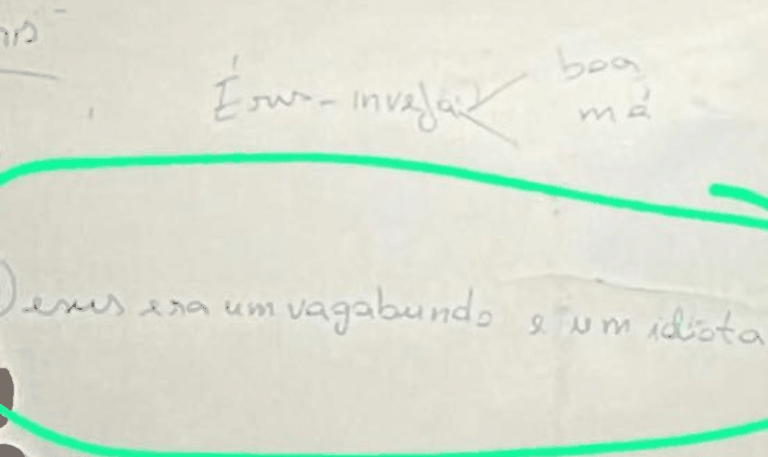 Professor é denunciado por dizer que ‘Jesus era vagabundo’ em aula no CE