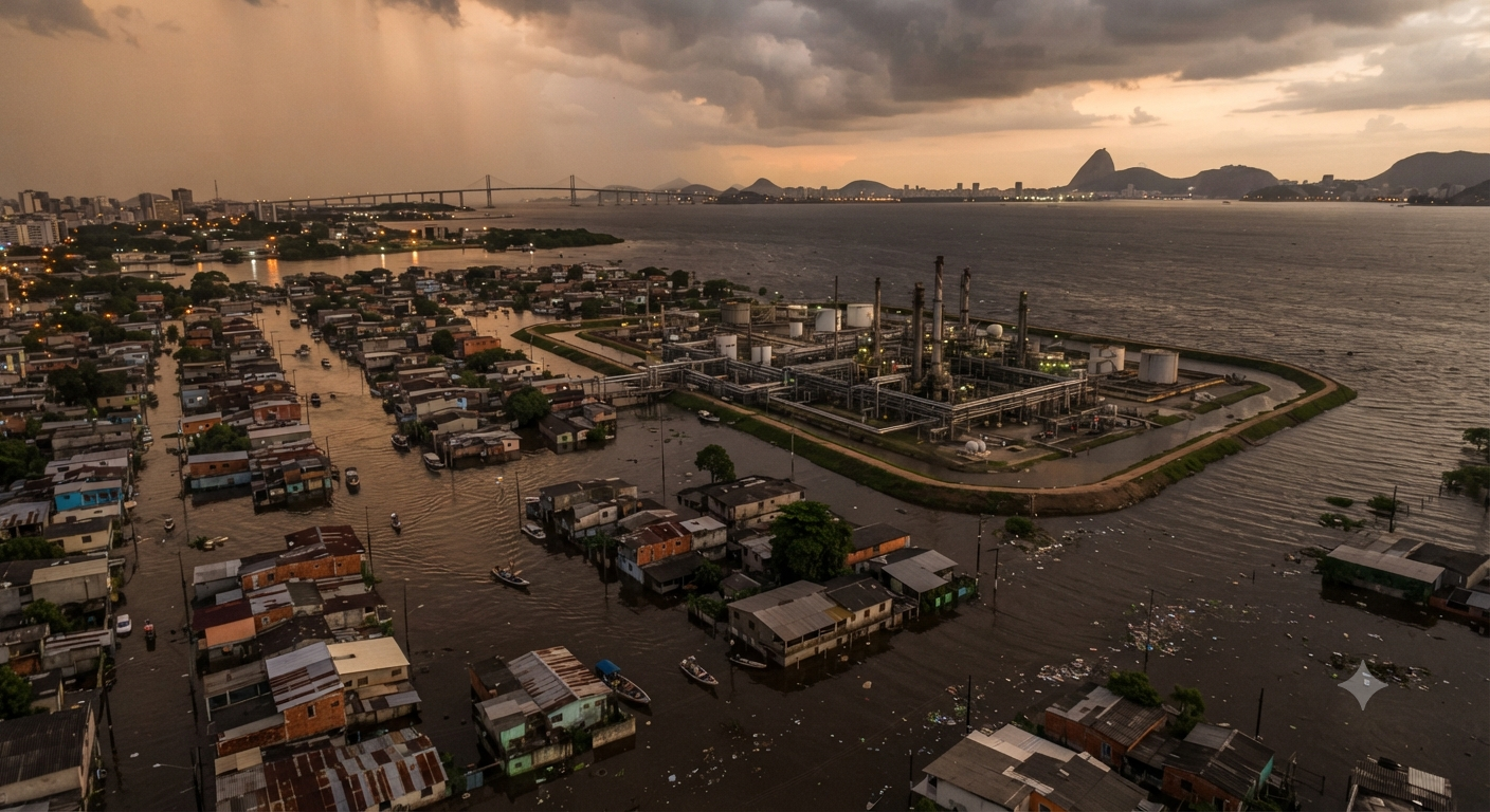 O Mar Avança sobre a Baía de Guanabara: Estudo Alerta para Futuras Inundações Crônicas na Baixada Fluminense